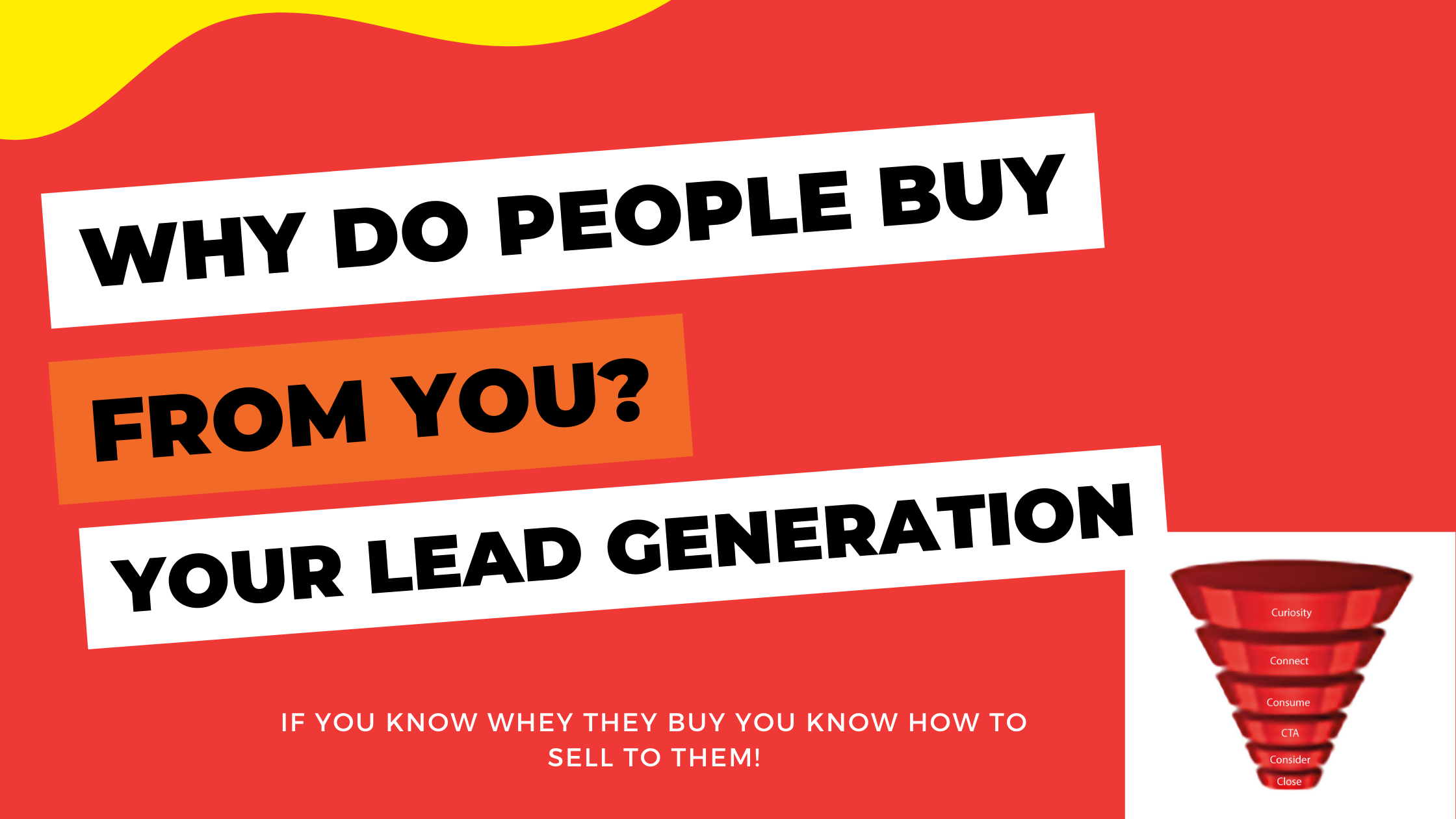 Why do people buy from you is a key factor in building a great lead generation strategy