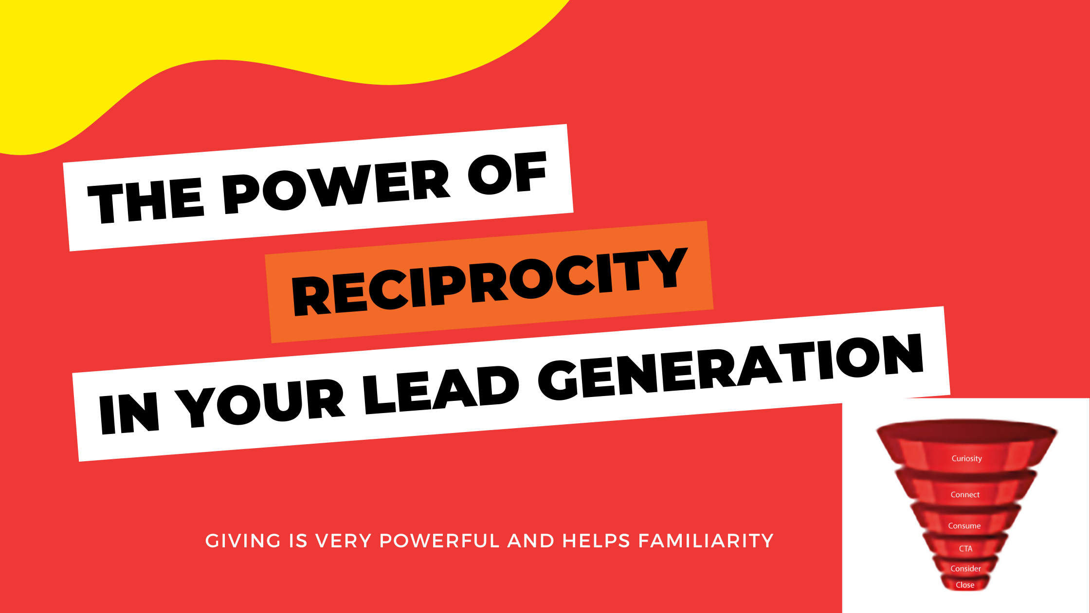 Reciprocity is so powerful in your lead generation - your network really is your networth